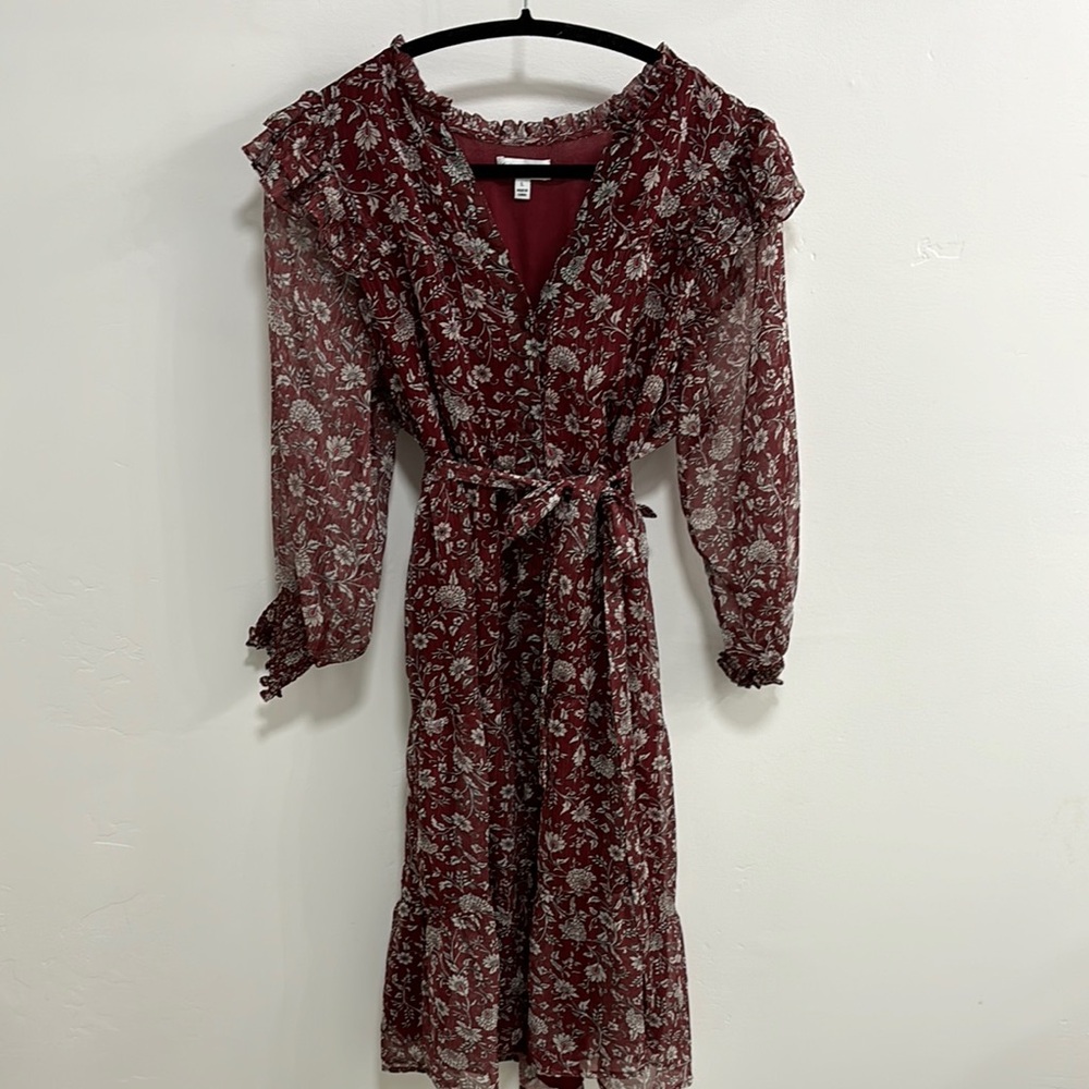 Ruffled Long Sleeve dress